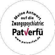 Button Meine Antwort auf die Zwangspsychiatrie: PatVerfü